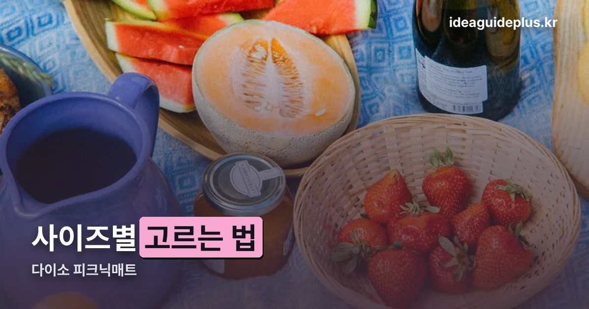 다이소 피크닉매트 정리 썸네일