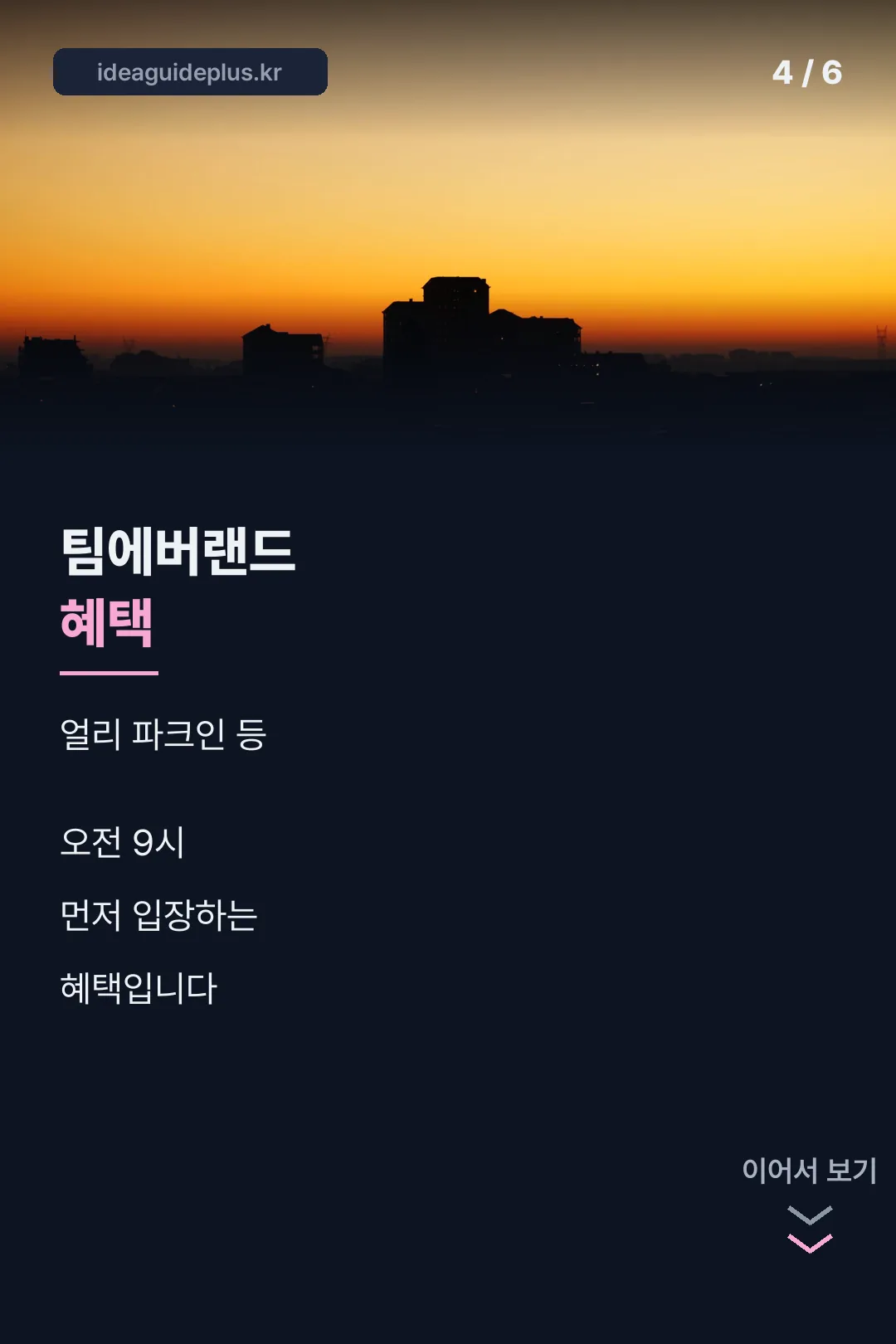 팀에버랜드 혜택