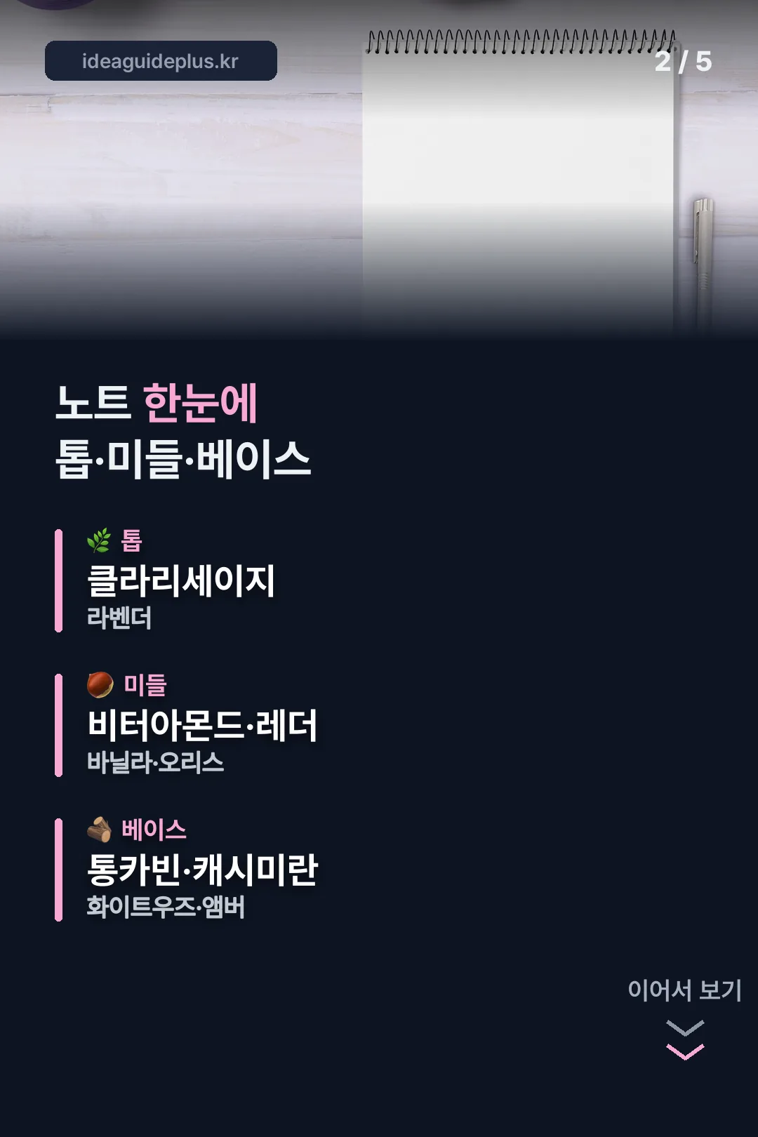 가죽과 바닐라가 동시에