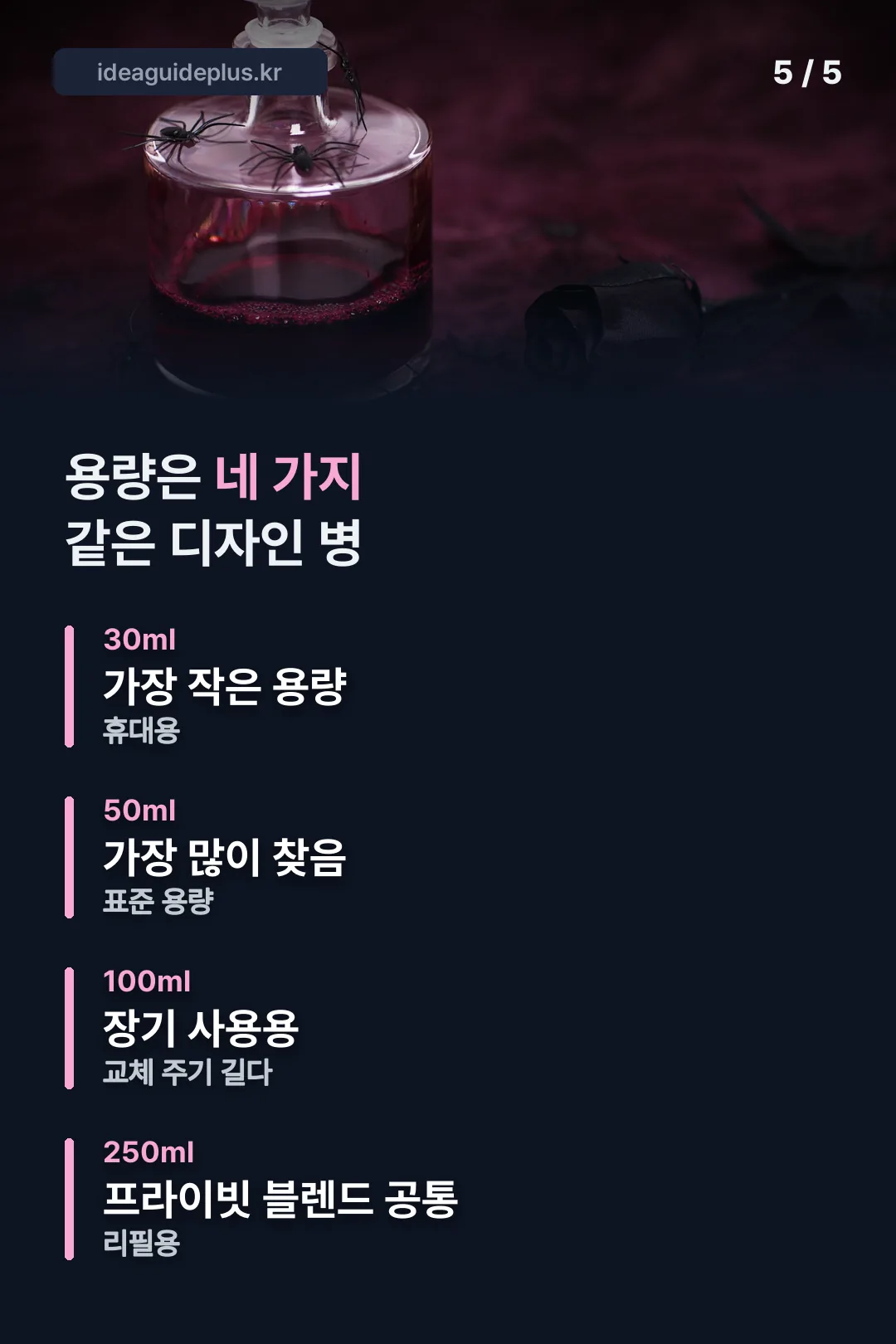 용량별 가격대